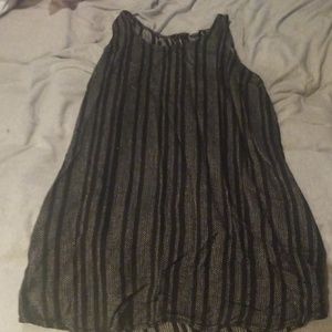 Black and white stripped dress